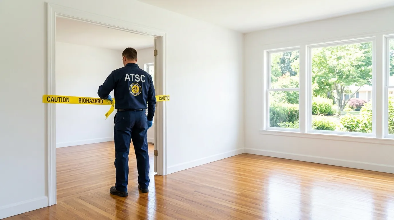 Certified biohazard cleanup crew performing Decomposition Cleanup in Charlotte